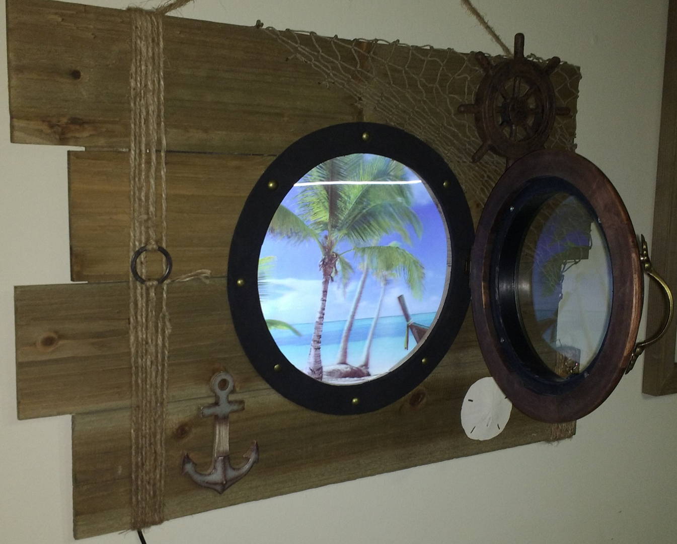 The porthole open decorated